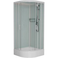 Душевая кабина 90x90x220 см Frank F409/1 White 123009 прозрачное