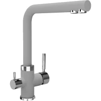 Смеситель для кухни Florentina Арес 333.19H.2123.305 с подключением к фильтру, хром/грей