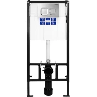 Инсталляция для унитаза Bettoserb Sava Fix Slim Smart SET40006473 с кнопкой смыва, хром