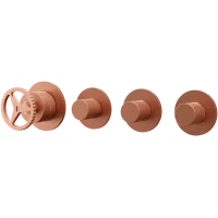 Смеситель для ванны Remer Chrono CH98D3PRP встраиваемый, медь матовая