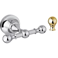 Крючок Cezares Olimp OLIMP-DHK-03/24-M двойной, для ванны, золото 24 карата