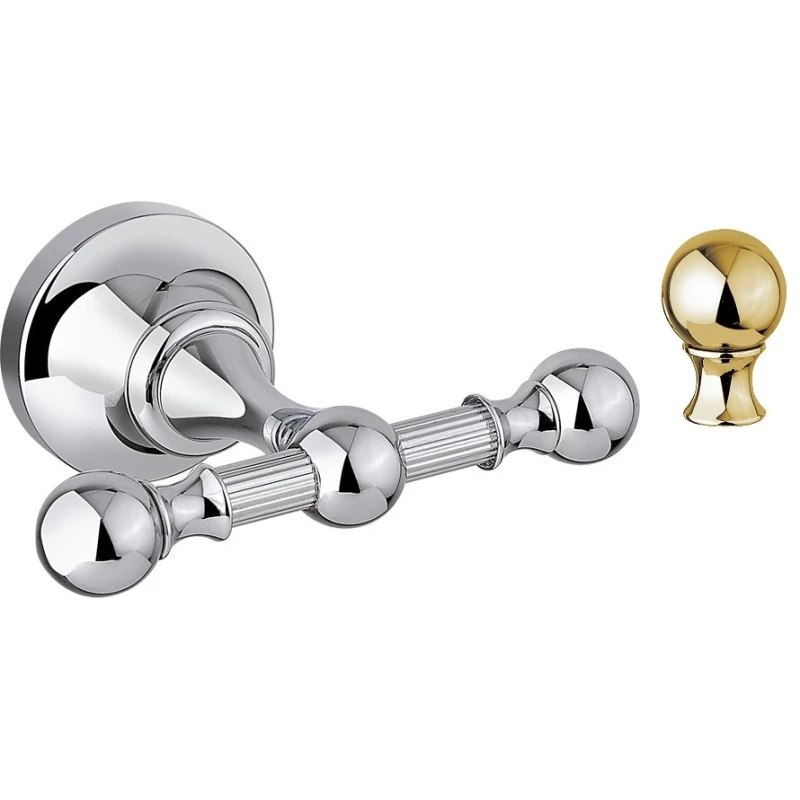 Крючок Cezares Olimp OLIMP-DHK-03/24-M двойной, для ванны, золото 24 карата