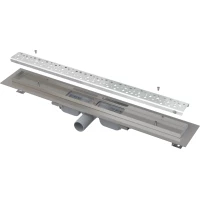 Душевой трап (лоток) AlcaPlast APZ111 Buble Antivandal APZ111-850L 84,4 см, с решеткой, перфорированный, хром