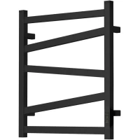 Полотенцесушитель электрический Point Феникс П5 PN15856B 600x530, диммер правый, черный матовый