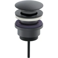 Донный клапан для раковины Oliveeka OL-SS07-BGM универсальный, оружейная сталь матовый