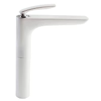 Смеситель для раковины Kludi Balance White 522989175 без донного клапана, хром/белый