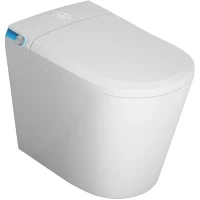 Электронный унитаз-биде напольный Grossman GR-PR-5702 импульсный, безободковый, торнадо, с сиденьем микролифт, белый