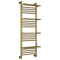 Полотенцесушитель водяной 1200x400 состаренная бронза Сунержа Богема с полкой+ 05-0224-1240