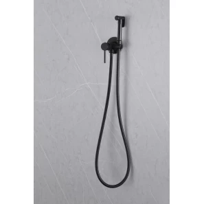 Изображение товара гигиенический душ abber wasser kreis af8125b со смесителем, черный матовый