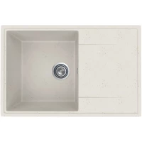 Кухонная мойка Practik PR-M-735-001 73,5x47,5 см, белый камень