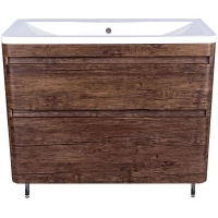 Тумба с раковиной старое дерево 100 см Style Line Атлантика ЛС-00000614 + ЛС-00000617