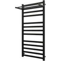 Полотенцесушитель электрический Grota Comfort 4650186715951 1125x530, ТЭН левый/правый, черный матовый