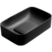 Раковина-чаша WeltWasser Elbach 78575-50 MT-BL 10000008701 50,5x38 см, накладная, черный матовый