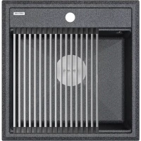Кухонная мойка Paulmark Stepia PM115051-DG 50x51 см, графит 