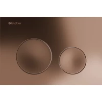 Кнопка смыва Knotlor Sphere BIS102RB для инсталляции, бронза матовая