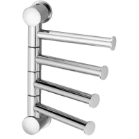 Крючок WasserKRAFT K-1054 четверной, поворотный, для ванны, хром