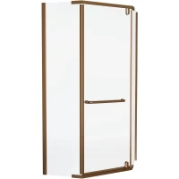 Душевой уголок Knotlor Penta FCD090CG0RB 90x90 см, профиль бронза матовая, стекло прозрачное