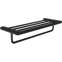 Полка для полотенец Knotlor Bliss TR102BL 60 см, черный матовый