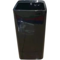 Раковина CeramaLux P7004LВ 40x40 см, напольная, черный глянец