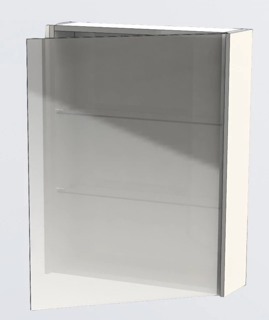 Зеркальный шкаф 60х75 см белый Aquanet Латина 00179942 - фото 4