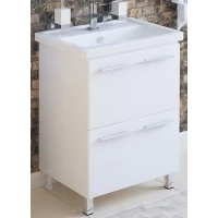 Тумба белый глянец 56 см Corozo Мирэль SD-00000358