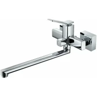 Смеситель для ванны Belz B22618 универсальный, с душевым гарнитуром, хром