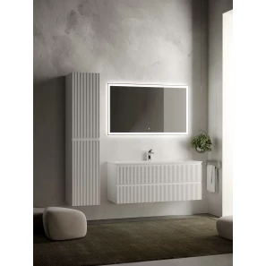 Изображение товара комплект мебели белый матовый 121 см sancos snob r snr120w + cn7017 + ci1200