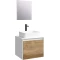 Комплект мебели белый глянец/дуб балтийский 61 см Aqwella 5 Stars Mobi MOB0106W + MOB0706DB + 641945 + SM0206 - 1
