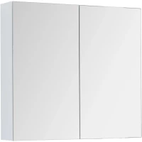Зеркальный шкаф 80x74 см белый глянец Dreja Premium 77.9001W