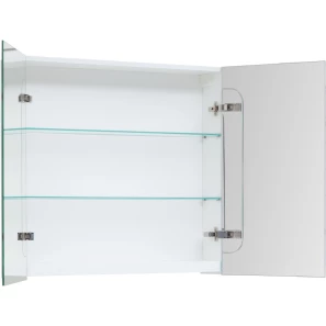 Изображение товара зеркальный шкаф 80x74 см белый глянец dreja premium 77.9001w
