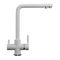 Смеситель для кухни с подключением к фильтру Ulgran ультра-белый U-016-341