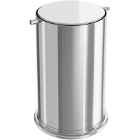 Мусорное ведро Boheme 10916-CR с вращающейся крышкой, хром