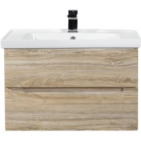 Тумба под раковину Art&Max Techno AM-Techno-900-2C-SO-LW823 87 см, подвесная, дуб мелфорд