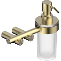 Дозатор для жидкого мыла Abber Osten 316 AA1859BG настенный, золотой матовый