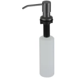 Изображение товара дозатор для жидкого мыла splenka s710.01.09 350 мл, встраиваемый, для кухни, графит матовый