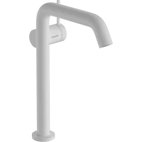 Смеситель для раковины Hansgrohe Tecturis S 73370700 CoolStart, с донным клапаном, белый матовый