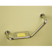 Поручень для ванны с мыльницей Sanibano H206/CR 42 см, хром