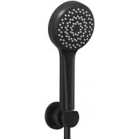 Душевой гарнитур Kludi Dive S 1S 6885039-00 1 режим, черный матовый