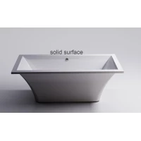 Ванна из литьевого мрамора Astra-Form Лотус Solid Surface 01010077 185x85 см, отдельностоящая, белый матовый