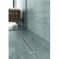 Душевой трап (лоток) Berges B1 Antik 090024 60 см, с решеткой, перфорированный, матовый хром