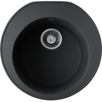 Кухонная мойка Omoikiri Tetogranit Miya 50R-BL 4993502 50,5x49 см, черный