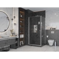 Душевой уголок 90x80 см Ambassador Elysium 111011110CX-80CX прозрачное