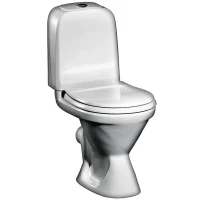 Унитаз напольный стандартное сиденье с крышкой Gustavsberg Basic GB1039236105