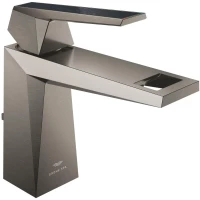 Смеситель для раковины Grohe Allure Brilliant 24399AL0 с донным клапаном, темный графит матовый