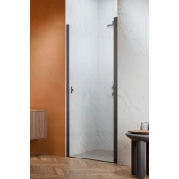 Душевая дверь Radaway Nes Brushed GunMetal DWJ I 100 Right 10026100-92-01R 100 см R, профиль оружейная сталь матовый, стекло прозрачное