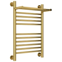 Полотенцесушитель водяной 600x400 золотой Сунержа Богема с полкой+ 03-0223-6040