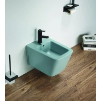 Биде подвесное CeramaLux 5370MLG бирюзовый матовый