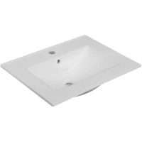 Раковина Oliveeka S2001-60 61x46 см, накладная, белый