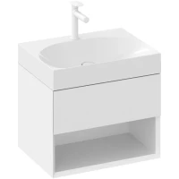 Тумба под раковину Ravak Lite X000001855 60 см, подвесная, белый глянец