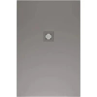 Душевой поддон Allen Brau Priority 8.31006-PGM 120x80 см, из литьевого мрамора, прямоугольный, платина матовый